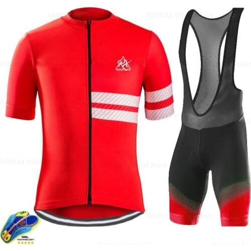 2020 Red Cycling Jersey Men Style Short Sleeves Cycling Clothing Sportswear Outdoor Mtb Ropa Ciclismo Bike Clothing Triathlon