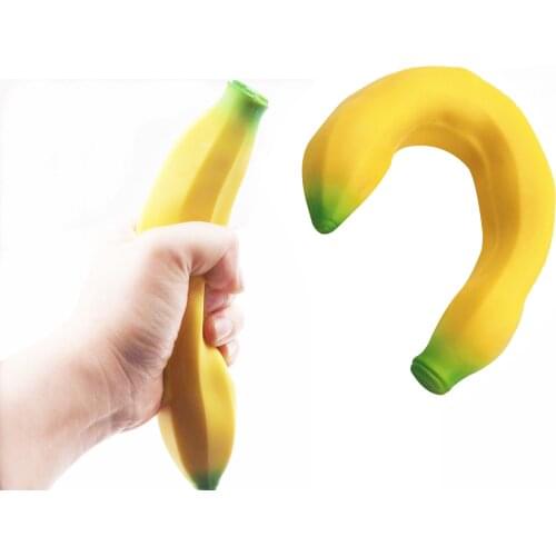 20CM Simulation Banana Squishy Toy Slow Rising Squeeze Stress Decompression Doll