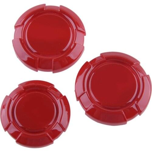 3Pcs/Set Car Door Key Jack Socket Cover Trim Red ABS Fit For Jeep Wrangler JL Gladiator JT 2018 2019 2020 2021