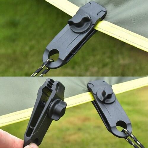 5pcs Nylon Tarp Clips Windproof Awning Clamp Grip Tarp Clips Heavy Duty Tent Clips Outdoor Camping Tent Fastener Clamp Buckle