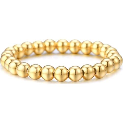 BC Jewelry Fashion Trend Bead Bracelet Men Femme Homme 6MM Stainless Steel Beads Charm Bracelets for Women Jewelry