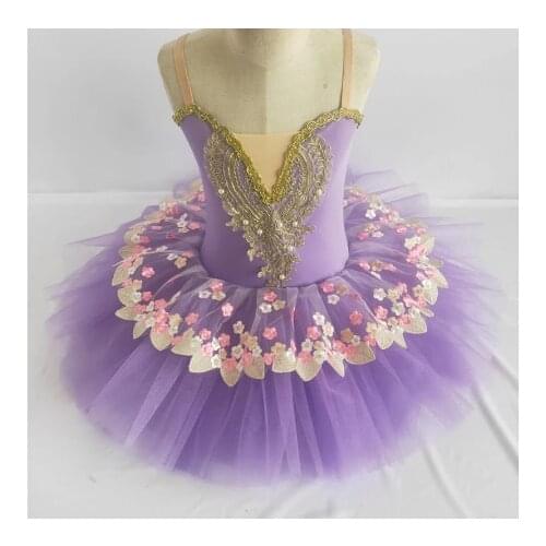 Purple White Professional Ballet Tutu Kids Child Women Adulto Swan Ballet Costume Toddler Ballerina Party Flower Girl Dresses