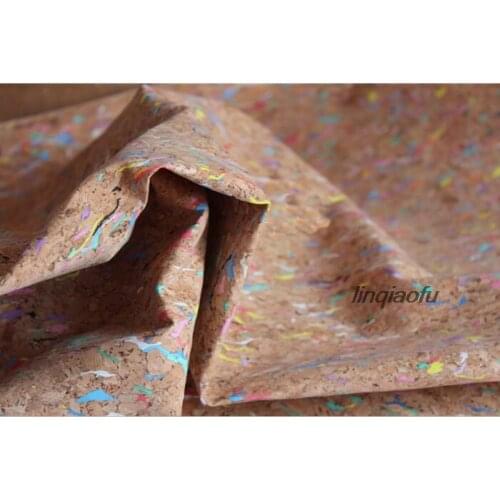 Color sawdust three-dimensional wood grain texture creative fabric High-end creative clothing fabric