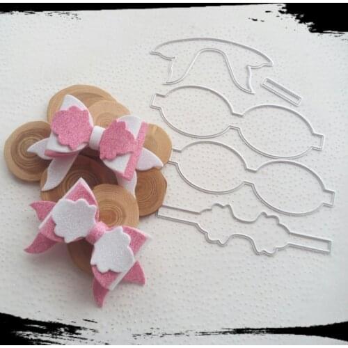 Flower Bow Ties Metal Cutting Die Stencils Template for Scrapbooking Paper Craft Album Cards Gift Decor Knife Stitched Dies 2020