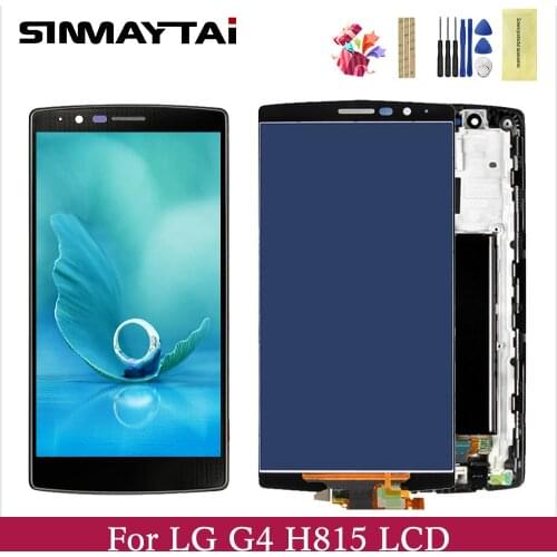 For 5.5" LG G4 LCD Display Screen Frame+Touch Screen Panel Digitizer Replacement For H810 H811 H812 H815 VS986 F500L US991 LS991