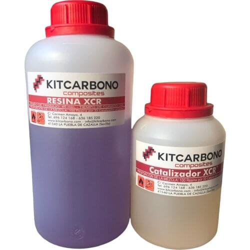 Epoxy resin crystal clear UV XCR professional kit 500gr crafts, home repairs, carbon fiber