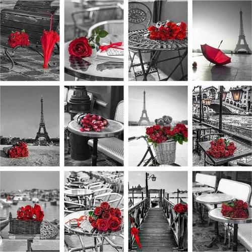 Evershine Diamond Embroidery Flowers Full Square Diamond Painting Kit Pictures Of Rhinestones Mosaic Cross Stitch Rose Crafts