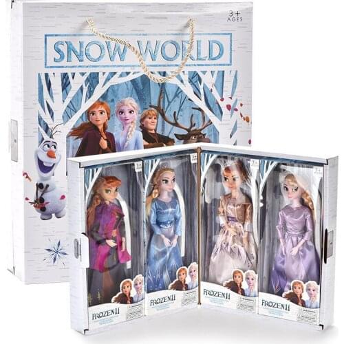 Hasbro Frozen Magic Princess Elsa Anna Figurine Anime Dolls PVC Action Figure Model Toy Kids Gift