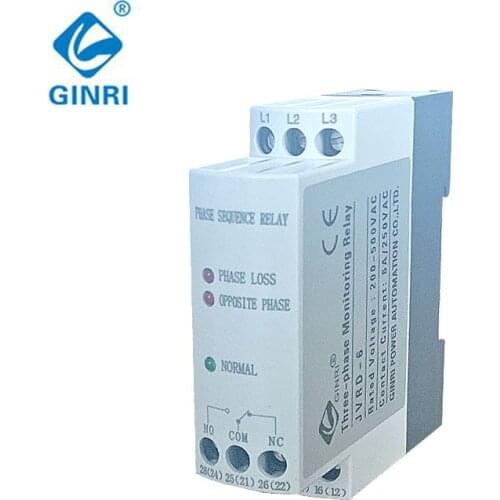 GINRI JVRD-6 Phase Failure Phase Sequence Relay with Voltage unbalance