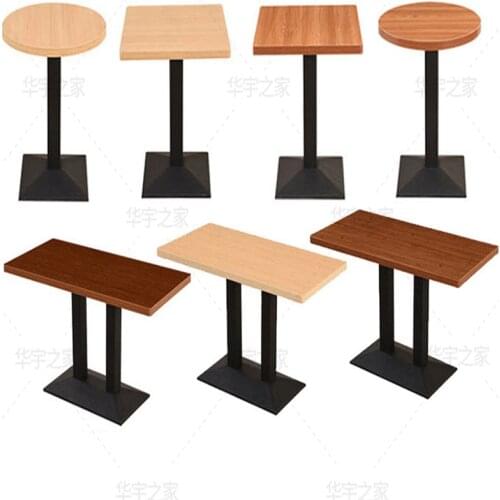 Custom Cafe Western Restaurant Table Dessert Shop Dining Table Milk Tea Catering Restaurant Quick Dining Table and Chair Combina