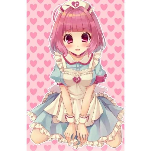 Character cosplay costume Riamu Yumemi nurse /maid outfit