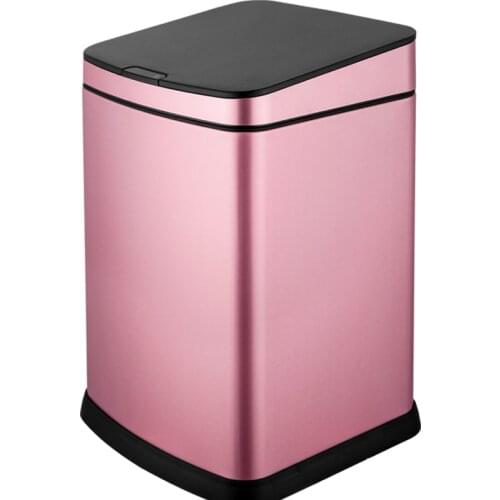 Square Trash Can Kitchen Automatic Dustbin Sensor Garbage Bin With Inner Bucket Stainless steel Dustbin For Household Container