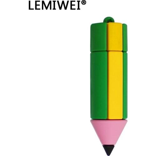 Cartoon USB Flash Pendrive 64GB 32GB 16GB 8GB Cute Children Crayon Pencil USB 2.0 Memory Stick U Disk Storage Device For PC