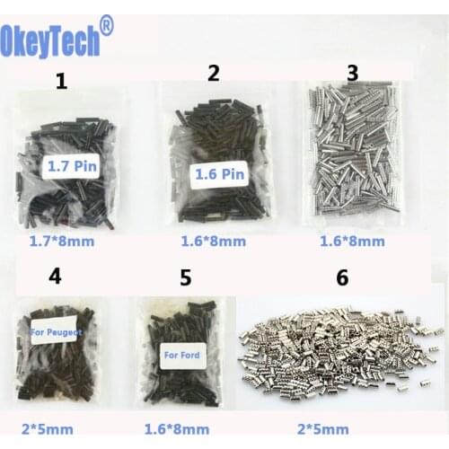 OkeyTech 200PCS Car Flip Key Mounting Bolt Folding Remote Key Fixing Screw Car Key Retaining Pin Auto Key Blade Fixing Connector