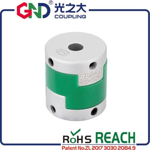 Oldham type shaft coupling aluminum setscrews OD12mm length 14.9mm for servo motor