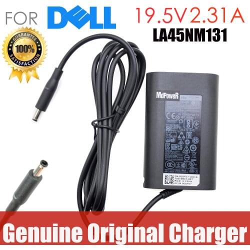 Original 19.5V 2.31A Laptop AC Adapter for Dell XPS11 XPS12 XPS13 L321X XPS P54G 9350 5580 LA45NM131 4.5*3.0 charger
