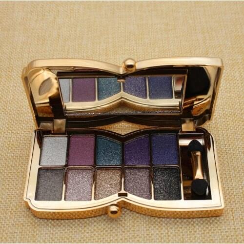 10 Colors Nude Brightening Eyeshadow Palette Smokey Shimmering Powder Smooth Makeup Eye Pigment Cosmetics