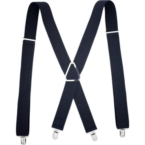 Adult Suspenders For Trousers Pants Holder Braces Wedding Suspender Belt Straps 35mm Wide Elastic Adjustable Strong Clips