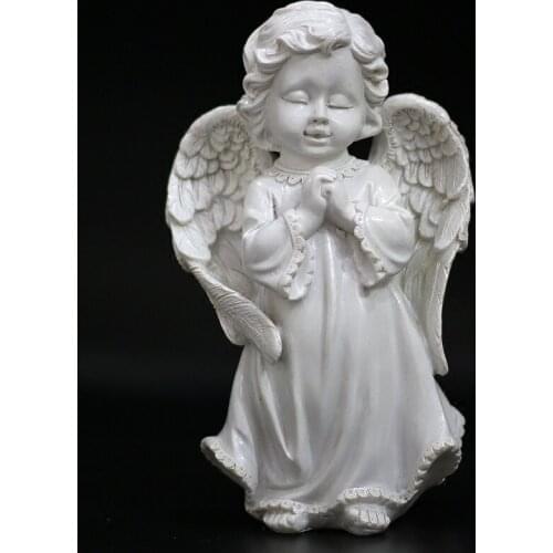 Garden ornaments handmade small angel kneeling & standing pray angel resin decorative crafts arts modern home decor