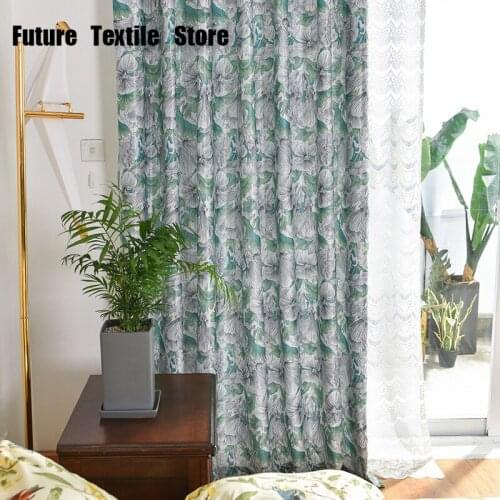 Modern Fresh and Simple Curtains for Living Dining Room Bedroom Jacquard Shading Fabric Curtain Fabric