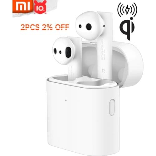 Xiaomi Air 2s Wireless Charge TWS True Stereo Bluetooth Earphone Headset Synchronous Link Low Lag Mode 24h Long Standby With Box