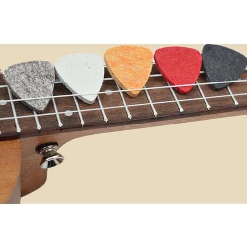 5pcs Felt Ukulele Pick Acoustic Electric Bass Gutiar Pick Plectrum Guitarra Musical Instrument