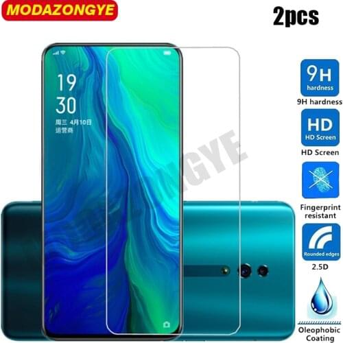 2 pcs Tempered Glass Oppo Reno Glass Screen Protector Oppo Reno 10X Zoom 2019 OppoReno CPH1917 CPH1919 Protective Film