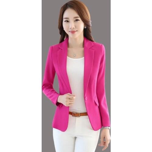2019spring fashion new short paragraph black suit jacket female long sleeve small suit jacket spring and autumn self-cultivation
