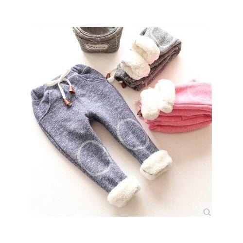 2020 winter kids Cashmere thick cotton Leggings pants boy girl fashion Keep warm trousers toddler baby clothes children clothing