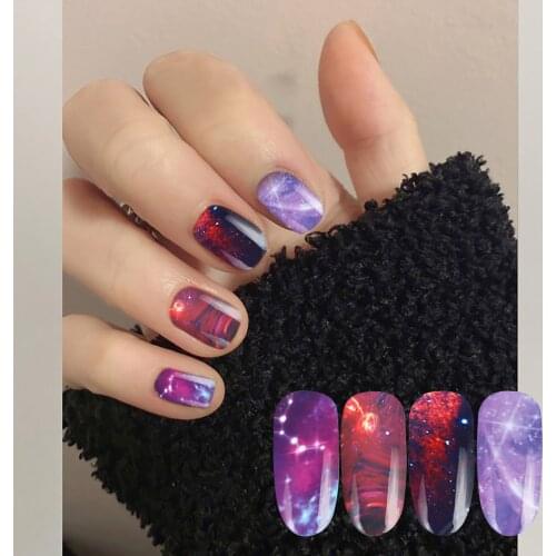 10pcs/set 20*4cm CC 1 Second Nail Art Sticker Galaxy Transfer Rolls Marble Series Nail Sky Transfer Sticker Decoration Paper