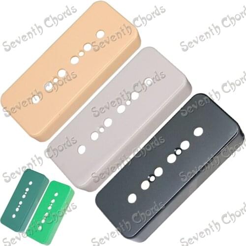 2 Pcs 6 Hole P 90 Soapbar P90 Soap bar Electric Guitar Pickup Cover/lid/shell/top - Black & White & Cream & Green for choose