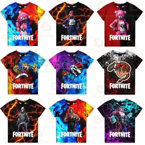 Battle Fortnite Victory Royale Game 3d Tshirt Boys Girls Tops T-shirt Teen Clothes Shoot Hero Childrens Wear Kids T-shirt