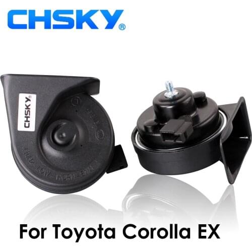 CHSKY Car Horn Snail type Horn For Toyota Corolla EX 2013 to NOW 12V Loudness 110-129db Auto Horn Long Life Time High Low Klaxon