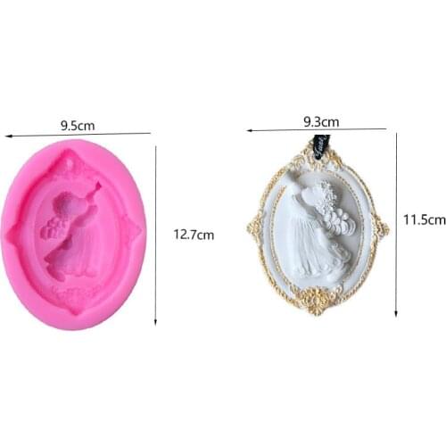 Car aromatherapy plaster blowing horn angel silicone mold Korean aromatherapy mold DIY