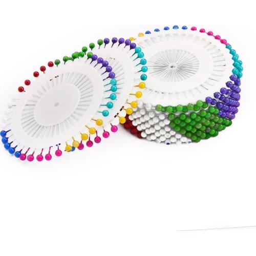 40/240/480pcs Sewing Accessories Round Pearl Straight Head Pins Dressmaking Faux Pear Corsage Pin for DIY Patchwork Tools