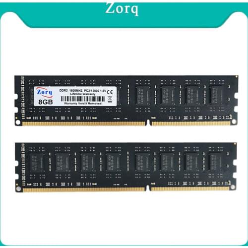 Zorq DDR3 RAM 4GB 8GB 1333MHz 1600MHz 1866Mhz Desktop Memory for Intel and AMD PC3-10600 PC3-12800 PC3-14900 240Pin Non-ECC DIMM