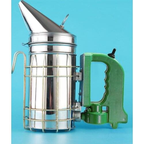 Electric Stainless Steel Smoke Sprayer Smoke Aerosolizing Anti-Varroa Smoker Smoke Sprayer Bee Training Device Beekeeping Tool