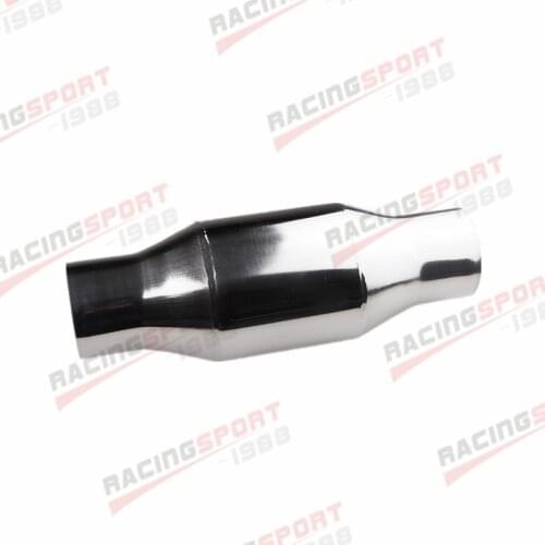 2.25" Metallic Catalytic Converter High Flow Stainless Steel 200 Cell