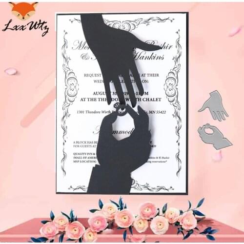 Metal Cutting Dies for scrapbooking dies DIY Paper Cards Photo Album Decorative hand and ring