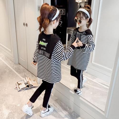 New Kids Tracksuit For Girls Clothing Sets 2021 Spring Autumn Toddler Girls Clothes Outfit Suit Children Clothing 6-14 Year