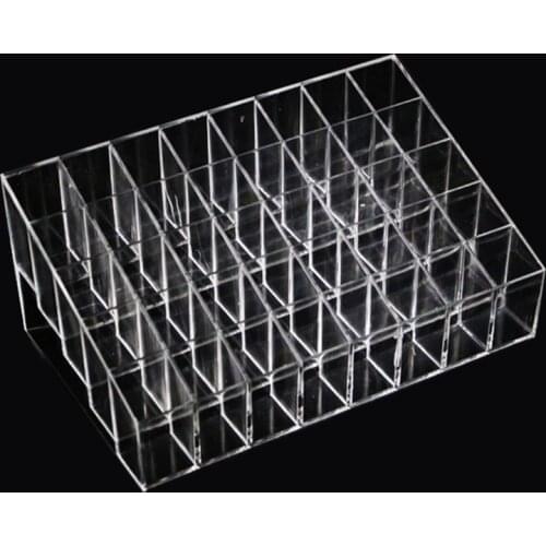 Transparent Cosmetic Storage Box 24/36/40 Grid Display Stand Makeup Organizer 94PF