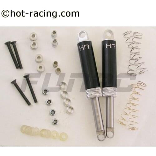 HR RC Remote Control Model Car Upgrade Accessories Aluminum Alloy Built-in Spring Shock Absorber 90MM-2 Pcs