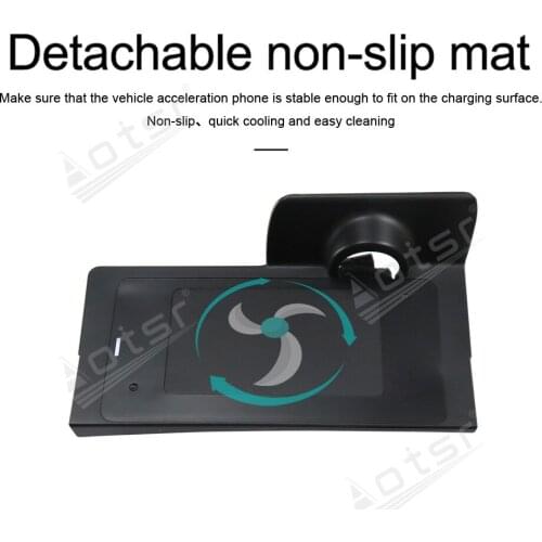 QI Wireless Charge Special On-Board Charge Phone Charge Panel Android For JEEP Grand Commander 2018 Car Non-slip Car Accessories