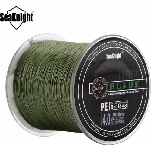 SeaKnight 8 Strands Braided Fishing Line BLADE 500m/547yds 20-100LB Fishing Rope Multifilament Saltwater PE Braid Fishing Line