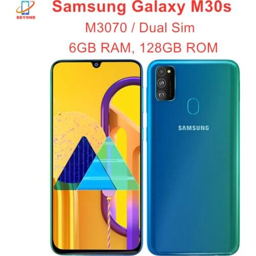 Samsung Galaxy M30s M3070 Dual Sim 6.4" 6GB RAM 128GB ROM Exynos Octa Core Triple Camera Fingerprint Original Mobile Phone