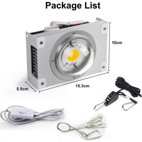 CREE CXB3590 COB LED Grow Light Full Spectrum 100W Citizen 1212 LED Plant Grow Lamp for Indoor Tent Greenhouses Hydroponic Plant