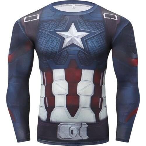 MMA Training Muscle Cosplay Costume Premium 3D Printed Costume Compression T-shirt Joggers Fitness Quick-Dry Tight Running Tops