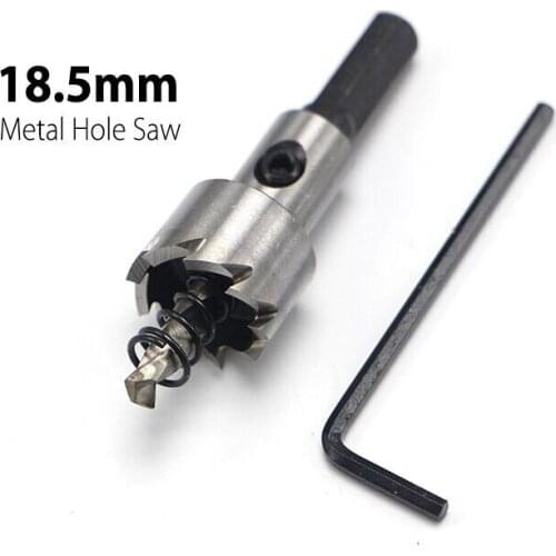 1Pc 18.5mm 0.73" Core Drill Bit Metal Hole Saw High Speed Steel Core Special for HSS Stainless Steel