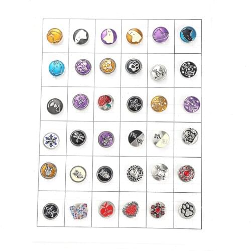 4pcs/lot Newest Snap Jewelry Bracelets Colorful Crystal Rhinestone Flower 18mm Metal Snap Buttons Fit DIY Snap Button Bracelet