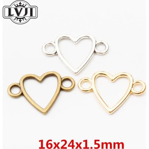 40pcs Fashion jewelry Love charms for jewelry making 5909